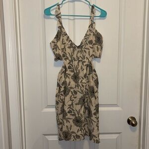 NWT Abercrombie & Fitch Ruffle Cutout Mini Dress
